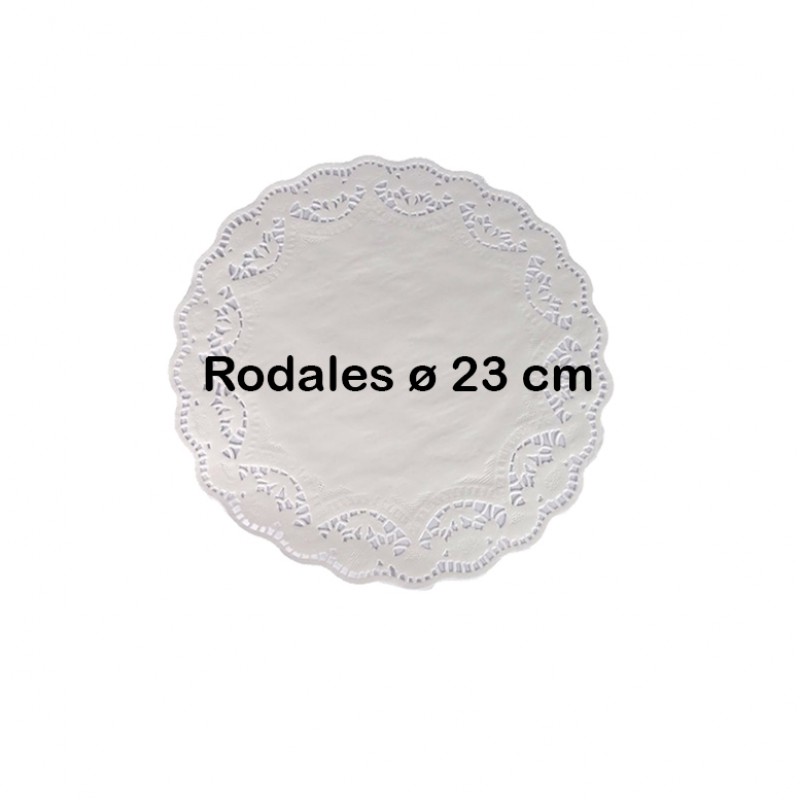 8.000 Rodales blancos de celulosa vírgen Ø 23 cm