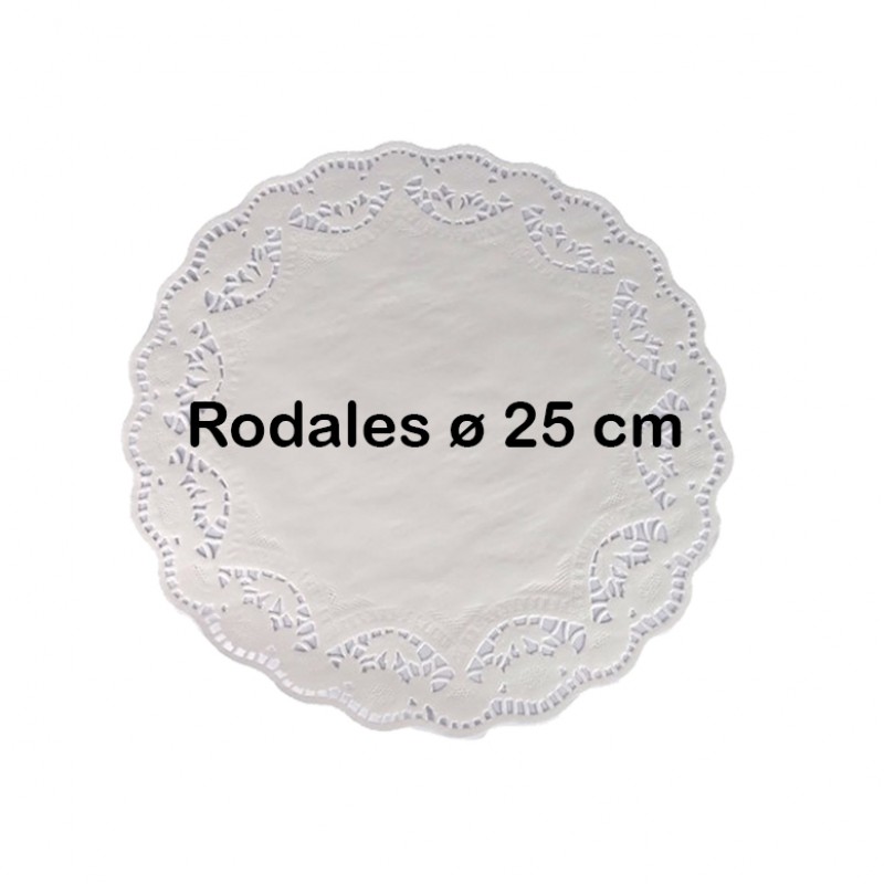 8.000 Rodales blancos de celulosa vírgen Ø 25 cm