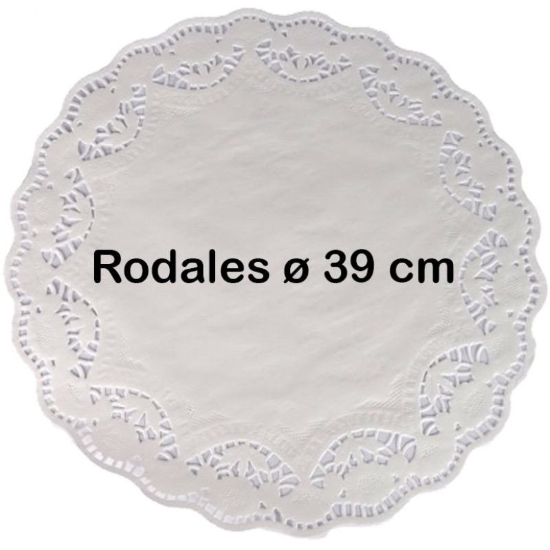 2.000 Rodales blancos de celulosa vírgen Ø 39 cm