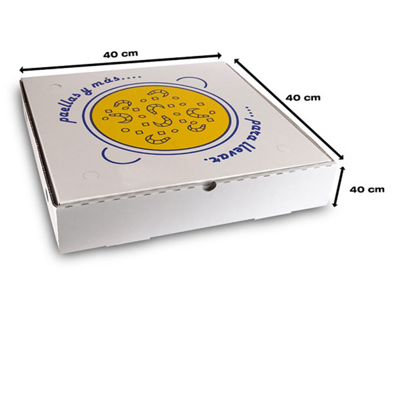 100 Cajas de cartón para paellas 40x40x7,7cm