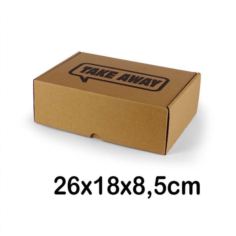 120 Cajas de take away 26x18x8,5cm