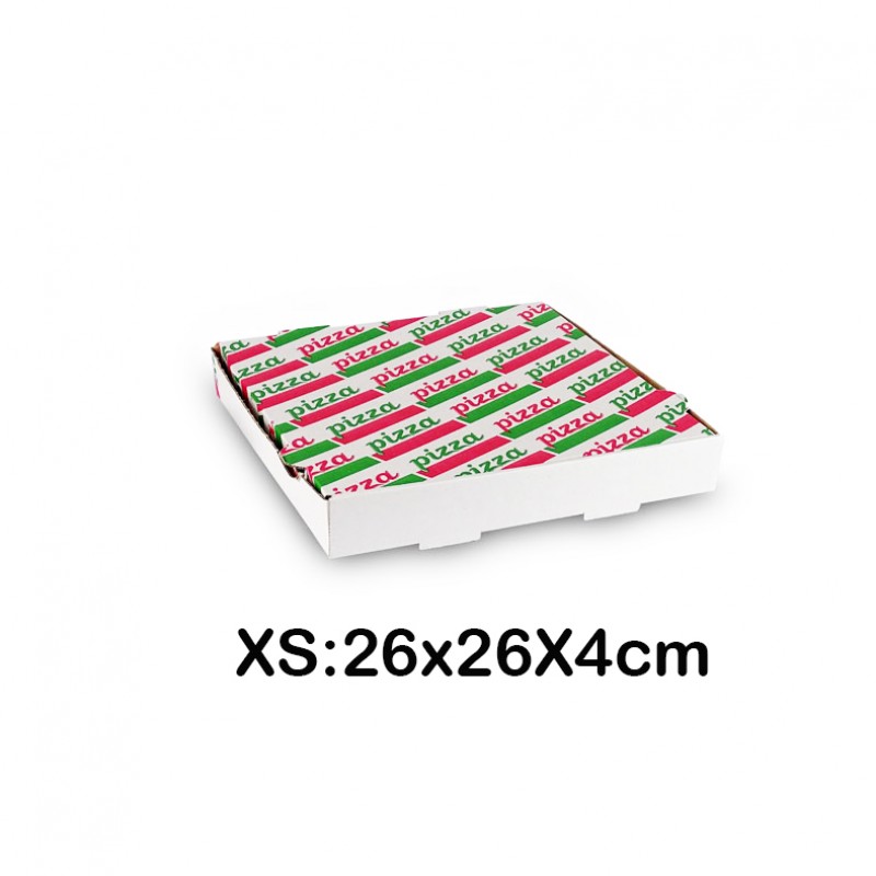 500 Cajas para pizzas XS (26x26X4cm)