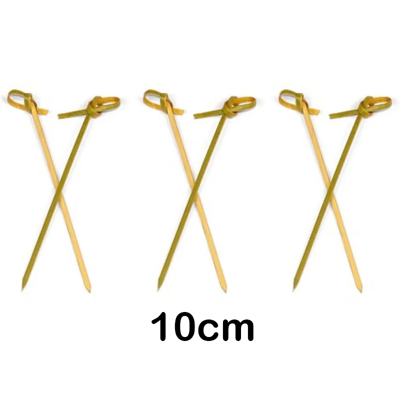 5.000 Brochetas de bambú con bucle 10 cm
