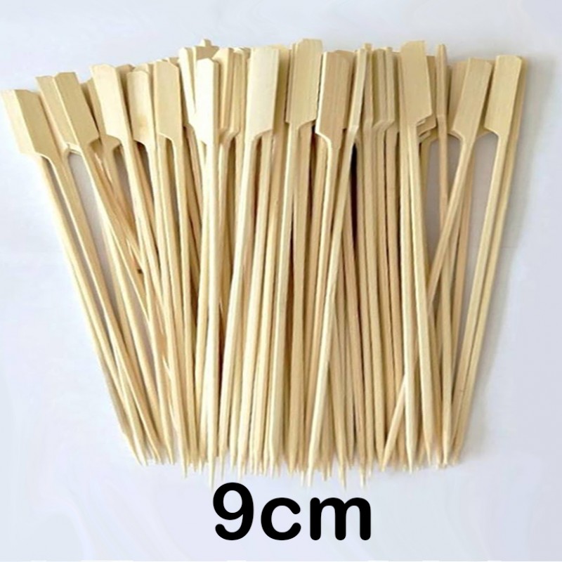 3.600 Brochetas de bambú tipo bastón 9 cm