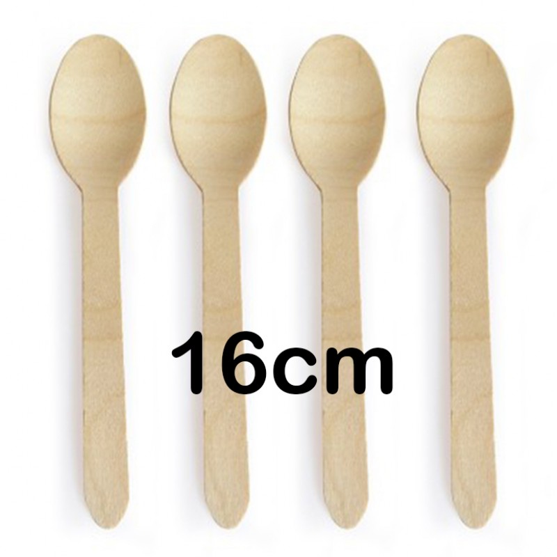 3.600 Cucharas de madera 16 cm