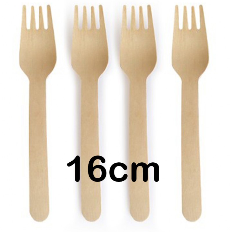 3.600 Tenedores de madera 16 cm