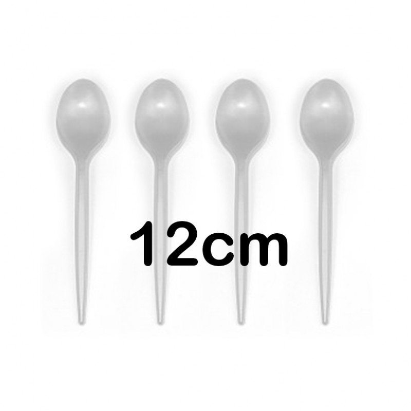 2.000 cucharas de postre de polipropileno 12 cm