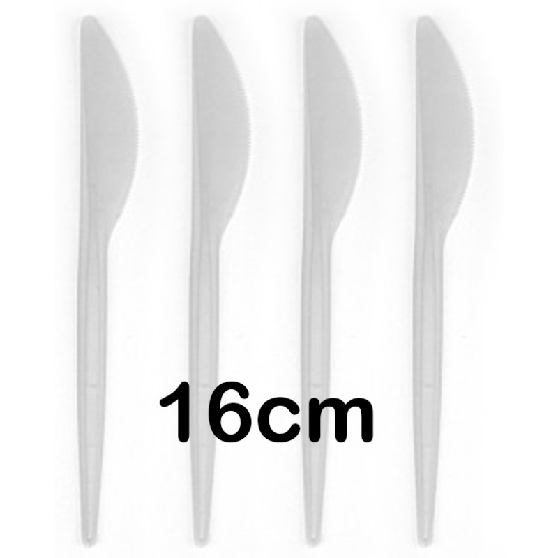 4.000 cuchillos de polipropileno 16 cm