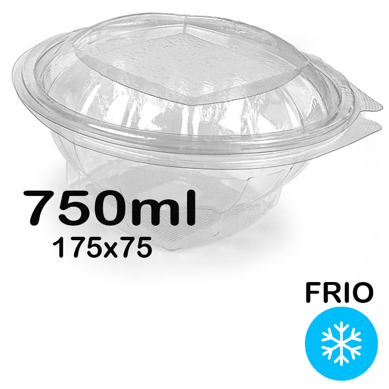 400 Ensaladera de PE con bisagra 750ml 