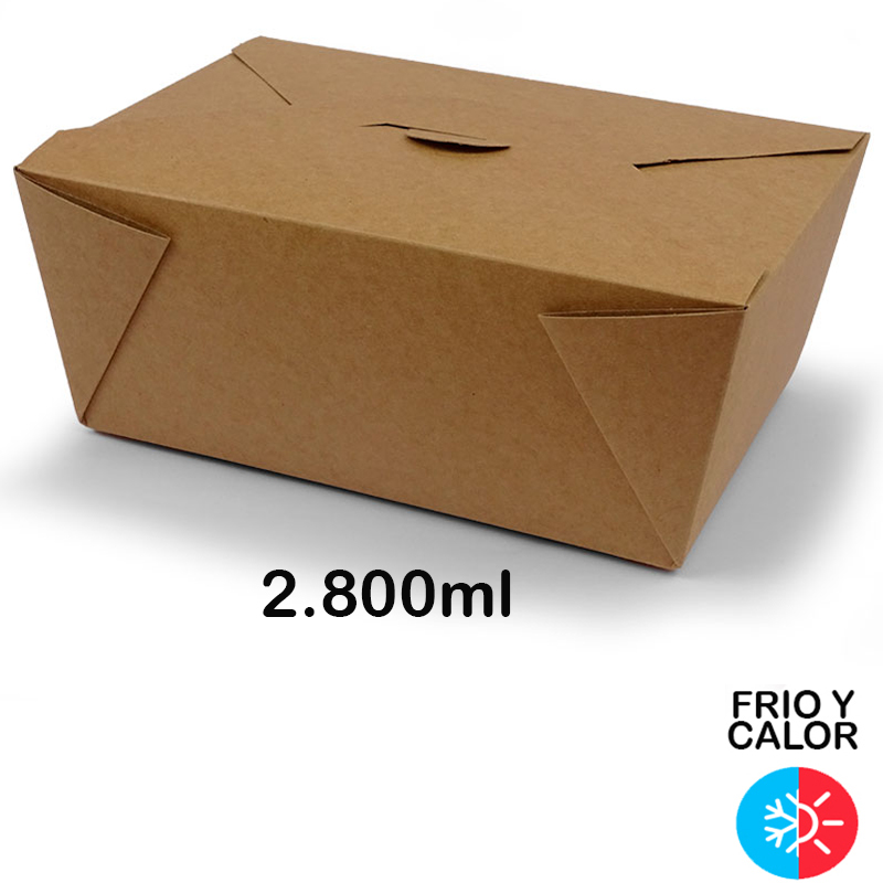 320 Envases de cartón, take away 2.800 ml