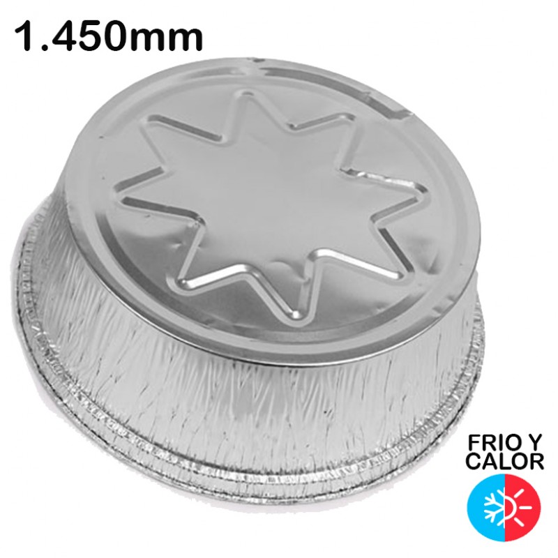 600 Envase alumínio redondo 1.450 ml
