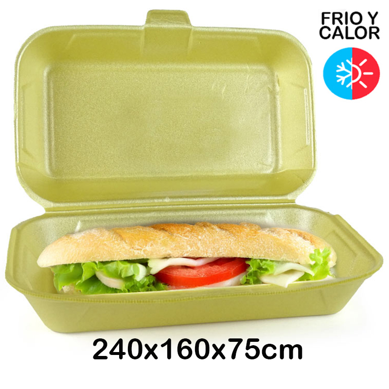 500 Envases porex multiusos (240x160x75 mm)