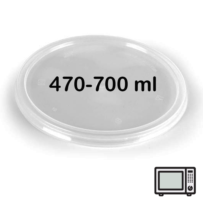 1.000 Tapas para tarrina microondas 470-700 ml
