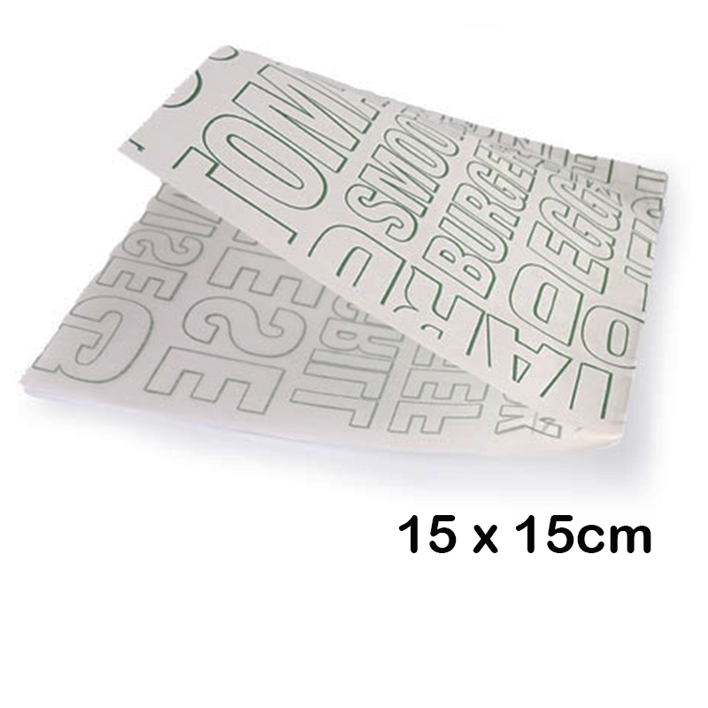 6.000 Papeles antigrasa (15 x 15cm)