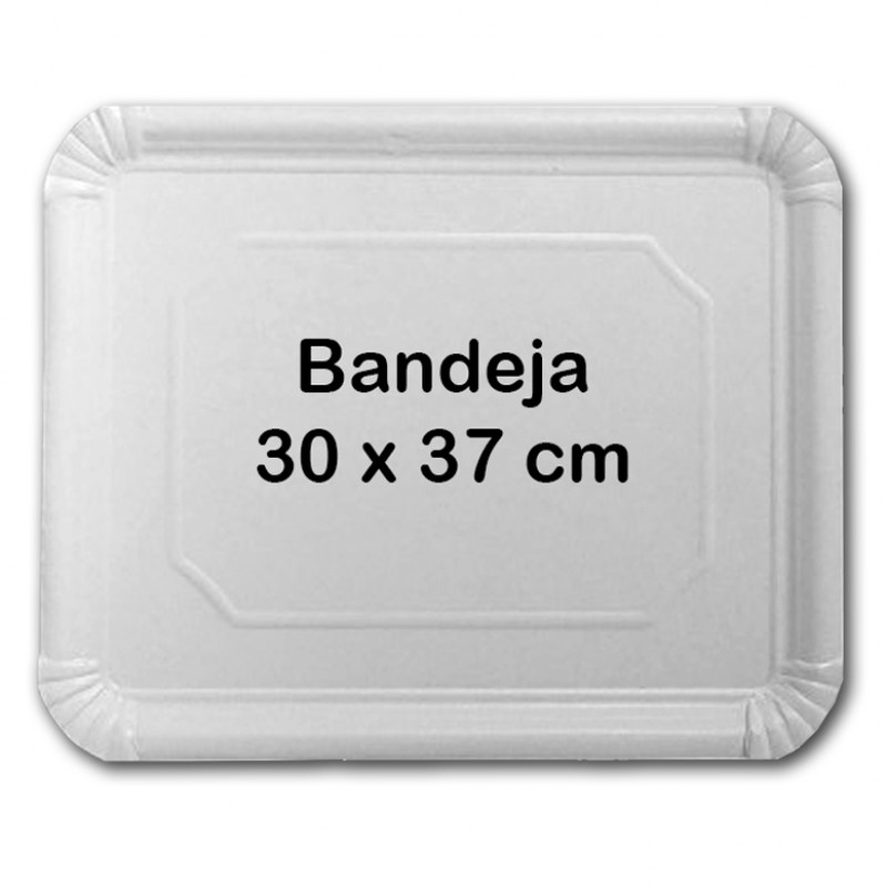 250 bandejas cartoncillo reciclado 30x37cm