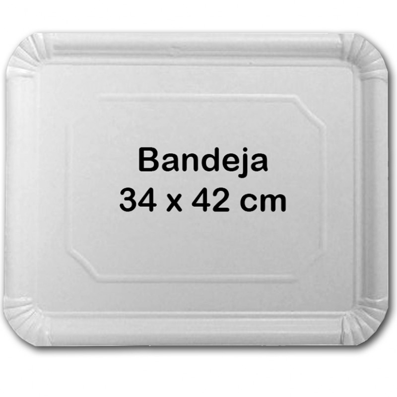 150 bandejas cartoncillo reciclado 34x42cm