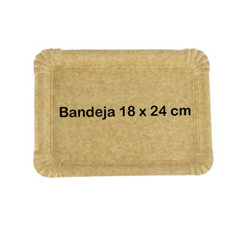 1.200 Bandejas de cartón biodegradables 18x24cm