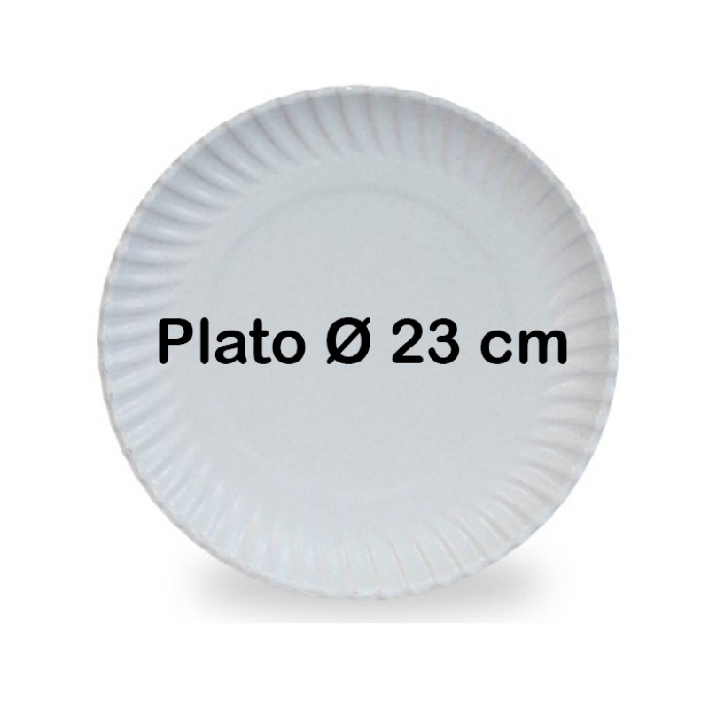 1.350 Platos cartoncillo reciclado Ø 23 cm