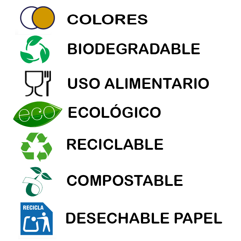 1.400 Platos de cartón biodegradable deluxe Ø 18 cm