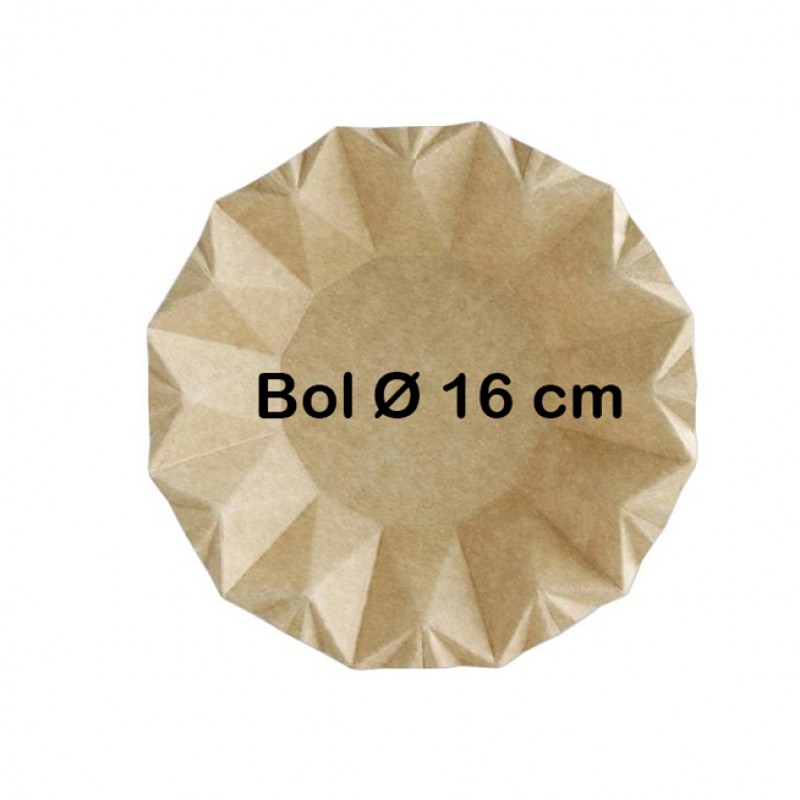 1.600 Boles de cartón biodegradable deluxe Ø 16 ...