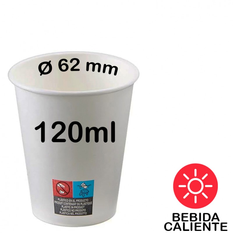 4.000 Vasos de cartón, bebida caliente 120ml