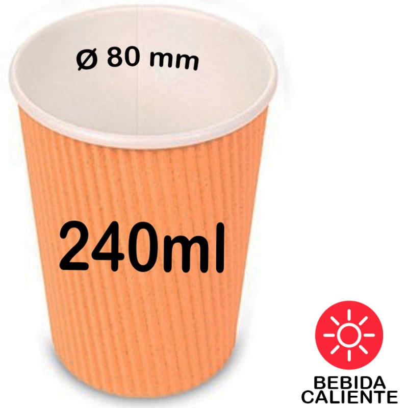2.000 Vasos doble capa, bebida caliente 240ml