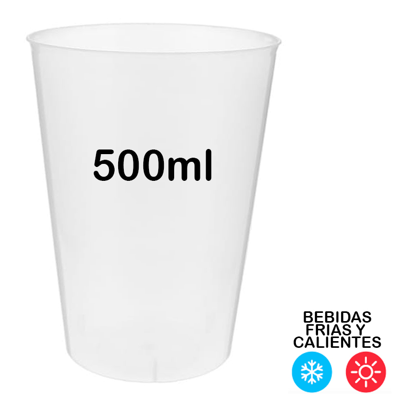 1.000 Vasos de sidra,reutilizables 500ml