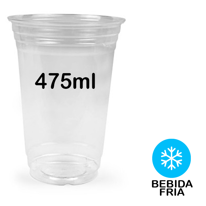 1.000 Vasos pet,reutilizables 475 ml