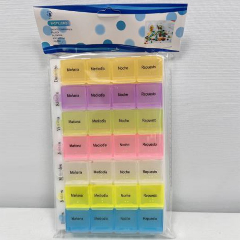 36 Pastillero semanal 28 compartimentos