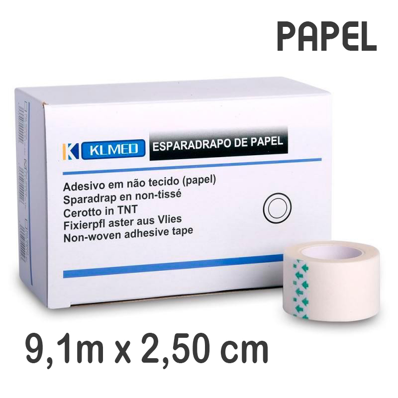 576 Esparadrapos adhesivos de papel 9,1m x 2,5cm