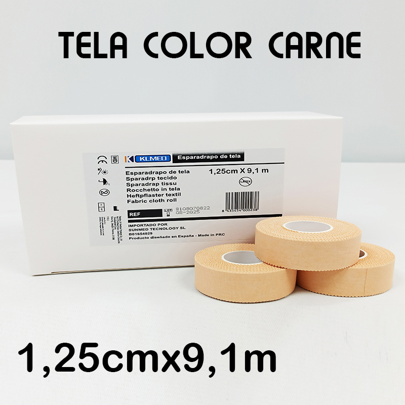 864 Esparadrapos adhesivos de tela 9,1m x 1,25cm
