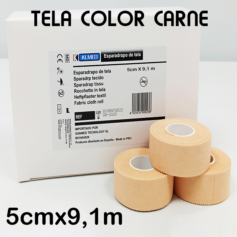 216 Esparadrapos adhesivos de tela 9,1m x 5cm