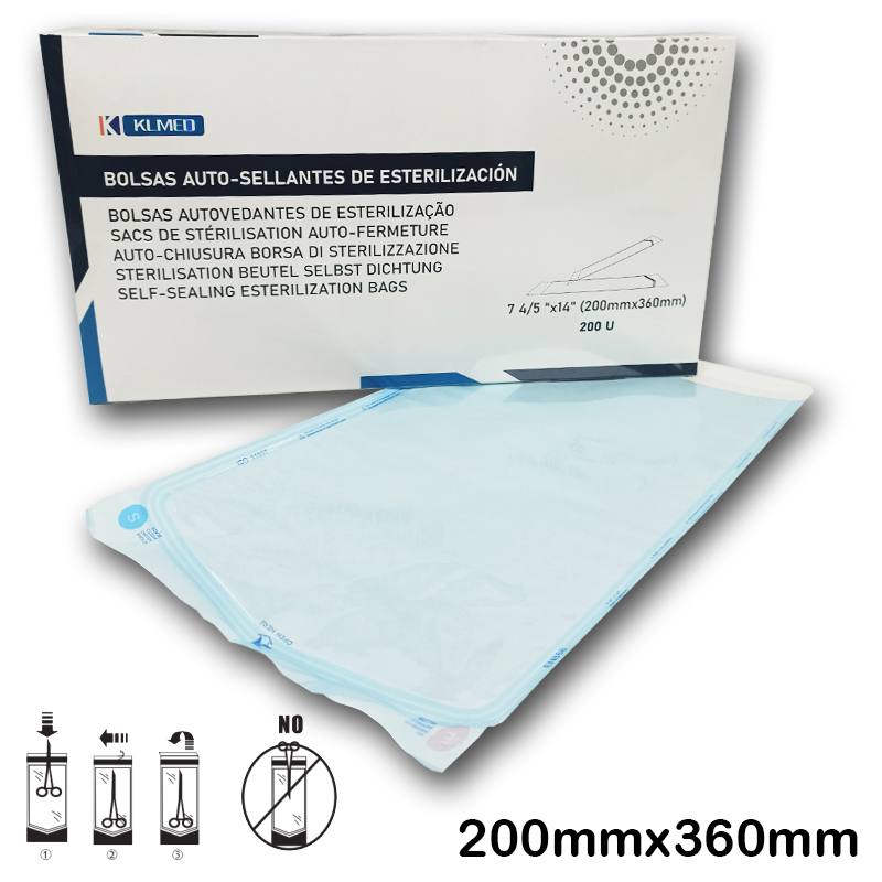 1.000 Bolsas para esterilizar autosellantes 200x36...