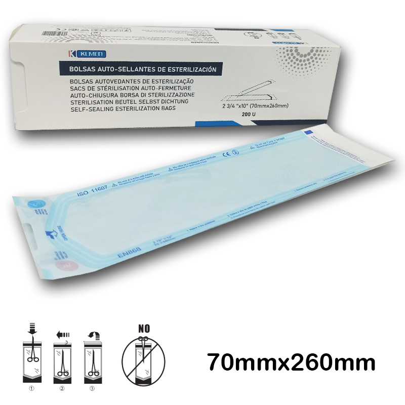 4.000 Bolsas para esterilizar autosellantes 70x260...