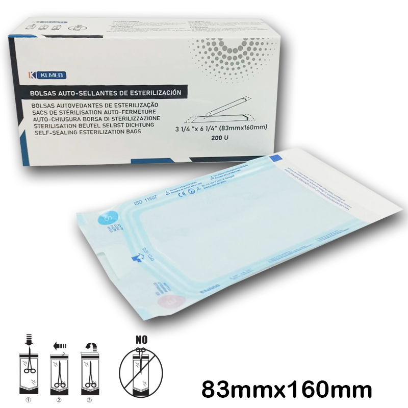 6.000 Bolsas para esterilizar autosellantes 83x160...