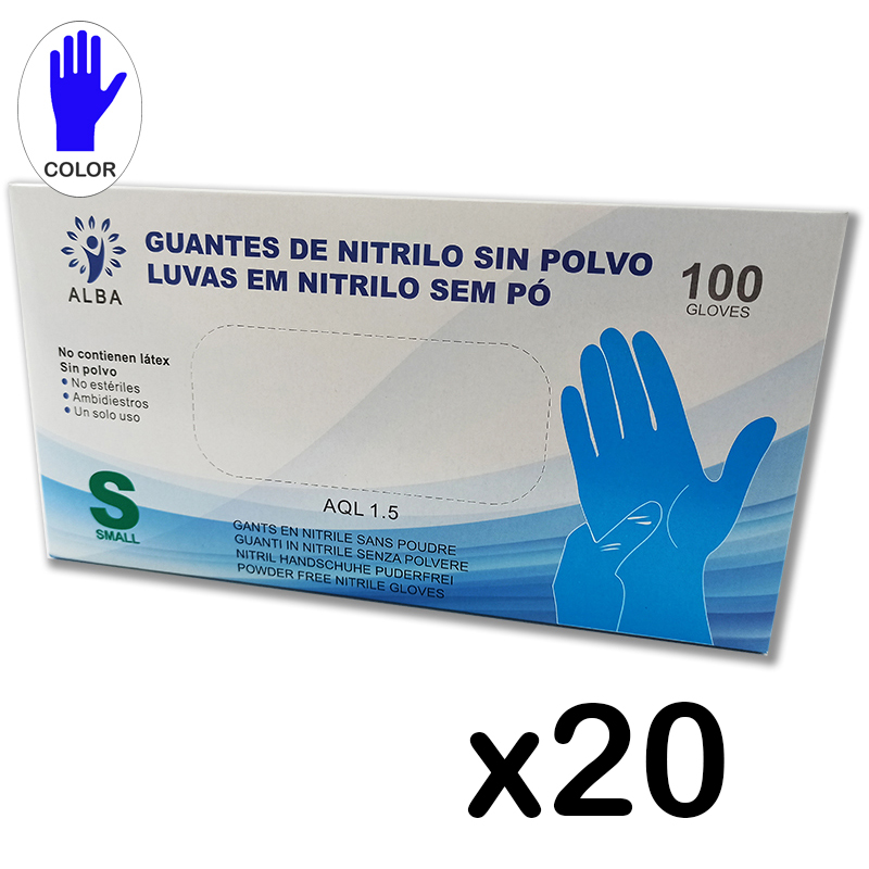 2.000 Guantes de nitrilo sin polvo