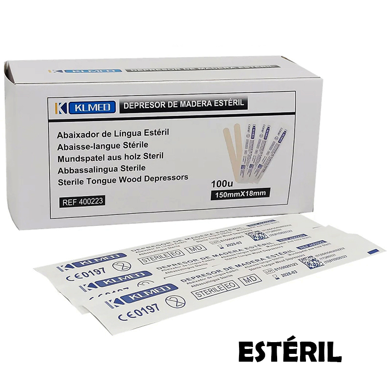 2.000 Depresores de madera ESTERIL