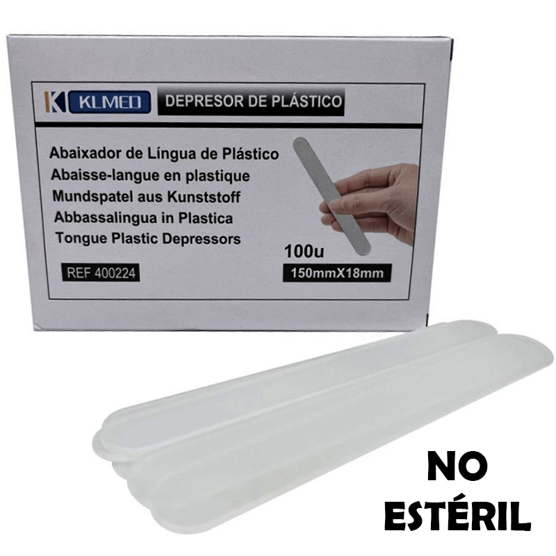2.000 Depresores de plástico NO ESTERIL