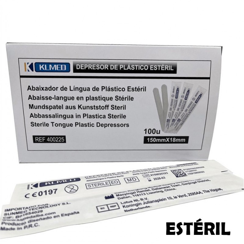 1.000 Depresores de plástico ESTERIL