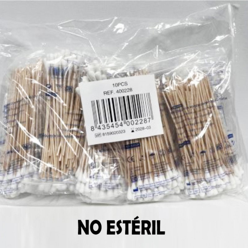 10.000 Escobillones de madera con punta de algodon...