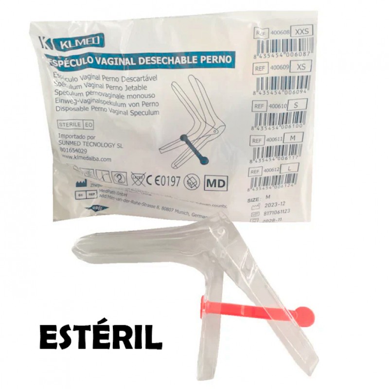 300 Espéculos vaginales con perno