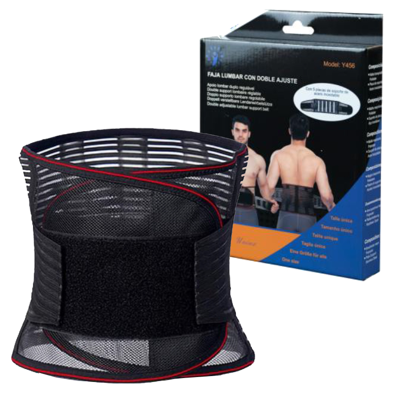 12 Fajas lumbares con doble ajuste Y456