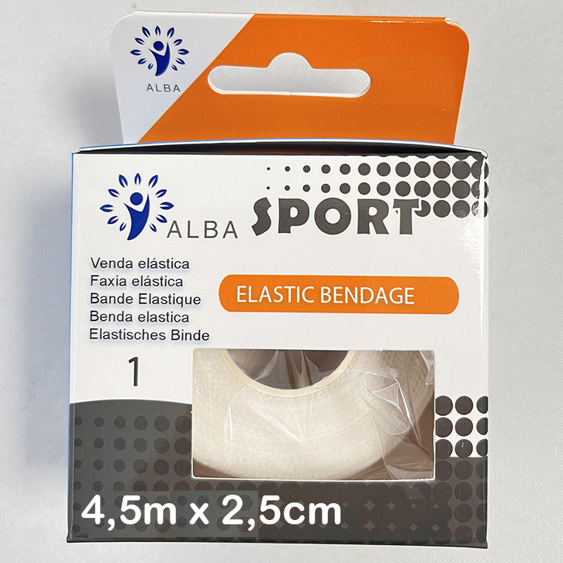 5 vendas elásticas adhesivas (2,5cm x 4,5m)