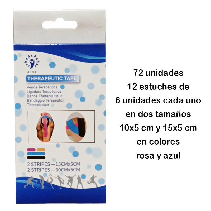72 vendas neuromusculares precortadas