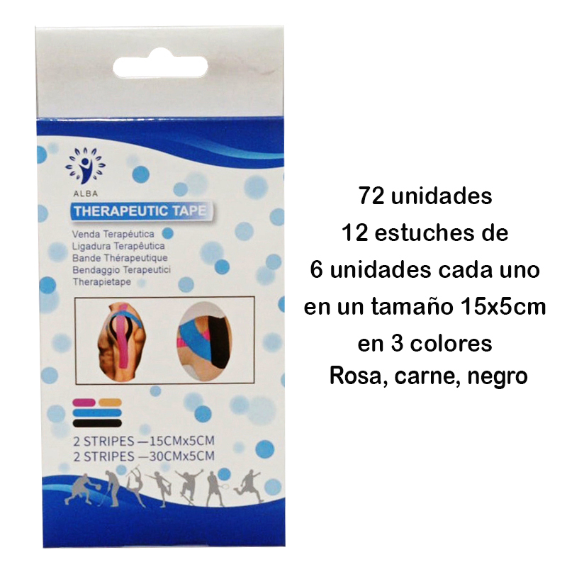72 vendas neuromusculares precortadas