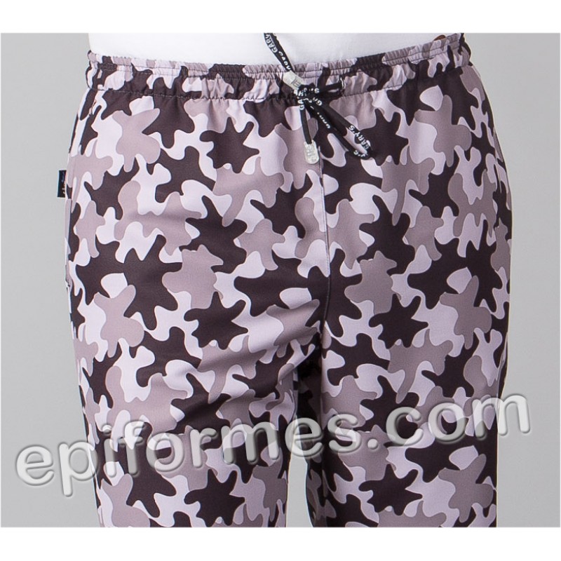 Pantalón Cocinero  estampado militar