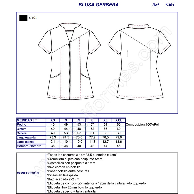 Blusa modelo gerbera