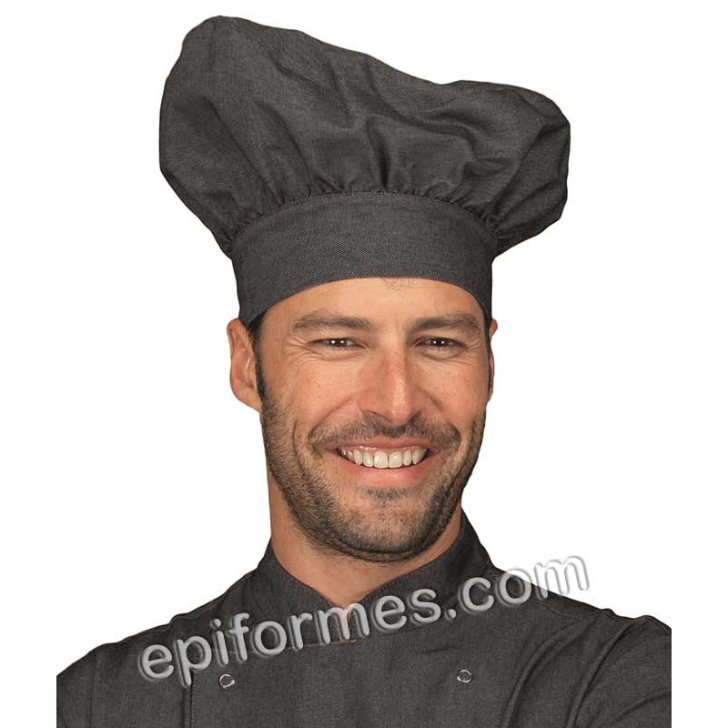 Gorro de cocinero champiñón vaquero negro