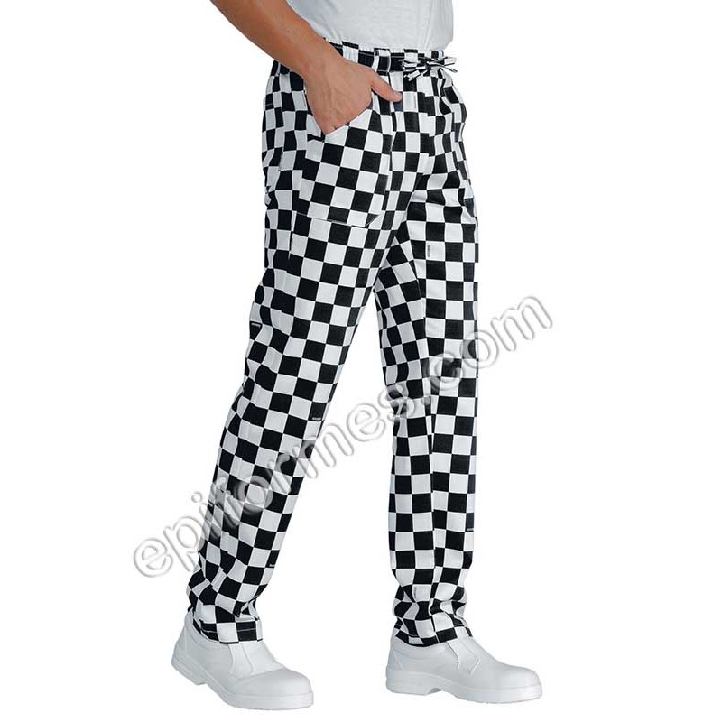 Pantalón  cocinero estampado cuadros