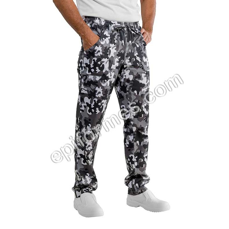 Pantalón  cocinero camuflaje